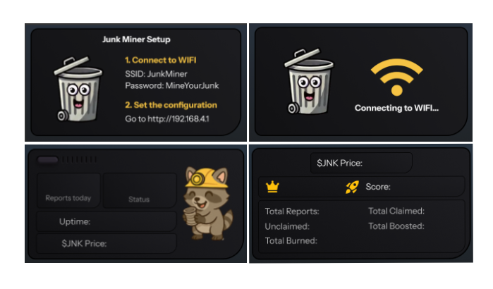 JunkCoin Dumpster Miner