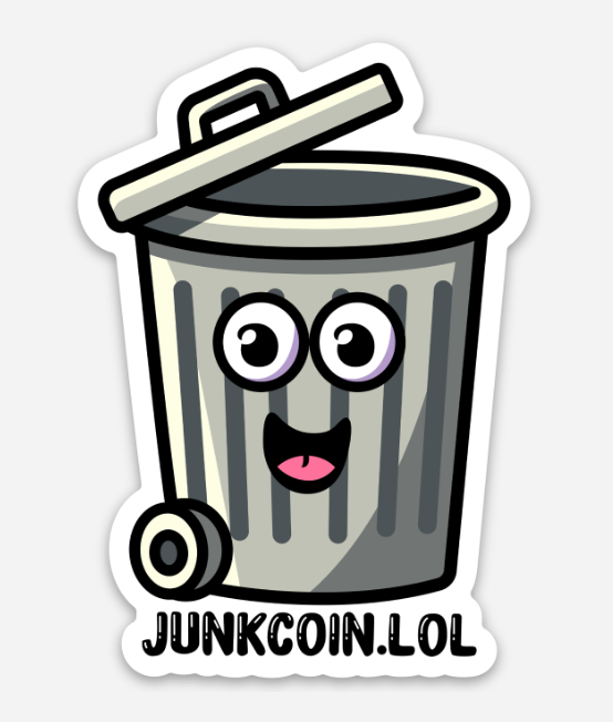 JunkCoin Sticker